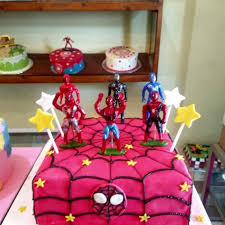 Tentu saja tema acara halal bihalal memang telah banyak dicari oleh orang di internet. Jual Kue Ultah Persegi Tema Spiderman Jakarta Timur Chars Cake Shop Tokopedia