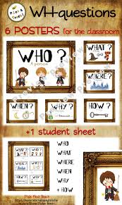Do Your Students Struggle To Answer Wh Questions Display These Harry Potter Themed Posters In Your This Or That Questions Wh Questions Harry Potter Classroom