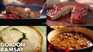 Pork chops with pan fried fingerling potatoes and wilted kale. Gordon Ramsay S Top 5 Pork Recipes Youtube