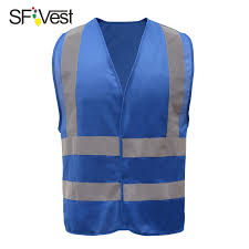 Blue safety vests are often used by police officers. Facility Maintenance Safety Back Tail Style With Printed Security Hi Vis Safety Vest 2 Pcs Personal Protective Equipment Ppe