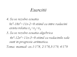 Cineva bun la algebra ?mentionez pentru facultate ,am nevoie maine daca poate sa ma ajute sa mi faca si mie examenul de macar 5 contra cost ,am sa las … o poza cu un model ,multumesc. Relatii Intre Radacini Si Coeficienti Relatiile Lui Vite