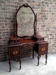 Vintage Bedroom Vanity Makeup Table Desk W Gorgeous Mirror Amazing Detail Antique Bedroom Set Antique Bedroom Furniture Vanity Table Vintage