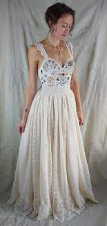 Reserved Folk Tale Wedding Gown Hand Embroidered Boho Etsy Whimsical Wedding Gown Gown Hand Gowns