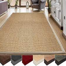 Teppiche sind neben einer gemütlichen couch oder einem behaglichen bett, ästhetischen möbeln und dekorativen bildern aus einem wohnlichen zimmer nicht. Casa Pura Sisal Teppich Aus Naturfasern Natur Mit Bordure Aus Baumwolle Pflegeleicht Grosse Wahlbar 70x130 Cm Teppich Traumshop De