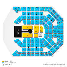 Mgm Grand Garden Arena Concert Tickets And Seating View