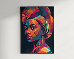 Interiors Design, Abstract Art, Canvas Wall Art, Wall Art, Wall Décor, Home  Décor, Abstract Art, African American Art, Home Decor