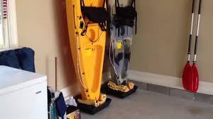Upright Kayak Storage In Garage Great Solution Diy Kayak Storage Kayak Storage Rack Kayak Storage Garage