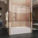 Glass shower doors for tubs frameless