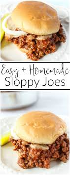 Easy Homemade Sloppy Joes Recipe Homemade Sloppy Joes Homemade Sloppy Joe Recipe Recipes