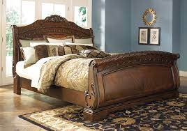 Dark Brown Queen Sleigh Bedroom Set