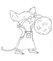 Chocolate chip cookie coloring page. Cookie Coloring Pages Playing Learning