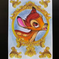 Bambi Coloriage Issu Du Livre Disney Portrait Aux Editions Hachette Heroes Mon Premier Duo Fait Avec Sara Coloriage Disney Dessins Disney Coloriage