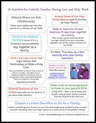 Updated february 2, 2021 to add. 10 Lent And Holy Week Activities For Catholic Families Printable