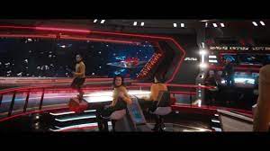 Enterprise's bridge has the red turbolift door that leads into the star trek: Enterprise Bridge In Dis Startrekdiscovery