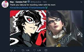 Truly A Family Reunion Bayonetta As Joker S Mom Super Smash Bros Memes Joker Super Smash Bros Game