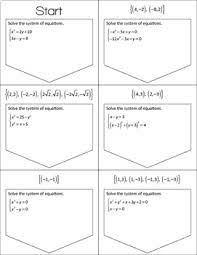 You may also be interested in: Systems Of Non Linear Equations Ladder Activity By Mrs E Teaches Math