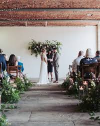 Maybe you would like to learn more about one of these? Wedding Aisle Flowers With Dahlias Peonies And Foliage At The Arches At Dean Clough Mills In Halifax Rock My Wedding