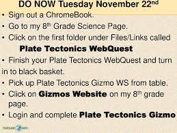 Mcq questions and answers on plate tectonics quiz answers pdf 2 to practice grade 8 geography test for online classes. Do Now Friday November 18th Ppt Download