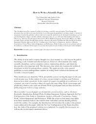 Writing Scientific Research Papers Essay Format Science Writing Cv Cover Letter Sample