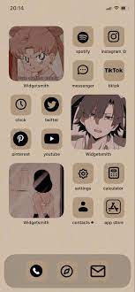 Ios 14 In 2021 Beige Aesthetic Homescreen Layout Aesthetic Desktop Wallpaper