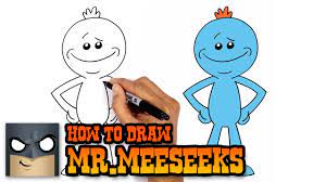 How to Draw Mr.Meeseeks | Rick and Morty (Step by Step Drawing Tutorial) -  YouTube