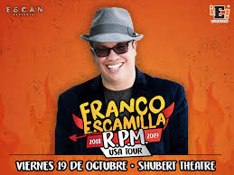 Search artist, team or venue. Franco Escamilla 10 19 18