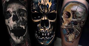 The skull and crossbones symbol is an old international symbol for death, the defiance of death, danger, or the dead, as well as piracy or toxicity. Schadel Tattoos In Unserer Galerie Der Woche Tattoo Spirit