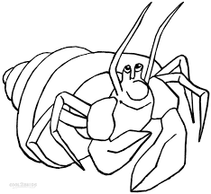 The hermit crab is a crustacean, but it is very different from other crustaceans. Printable Hermit Crab Coloring Pages For Kids