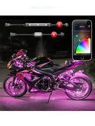 Xk Glow 6 Pod 6 Strip App Control Motorcycle Led Accent Light Kit Motorcycle Sports Bikes Motorcycles Motorcycle Lights