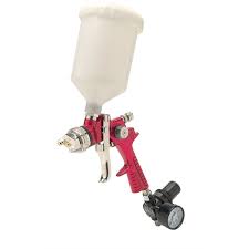 Gravity Feed Hvlp Spray Gun Red Body 1 8mm Titan 19018
