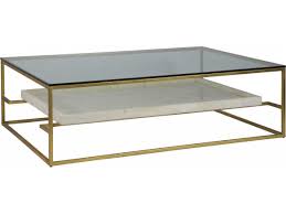 Clearance sale 40% off white coffee tables. Artistica Signature Designs Gold Foil Fossilized White Crystal Stone 60 Wide Rectangular Coffee Table Ats012024949c
