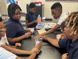 repost @fpcs_woodridge Check out these 5th & 6th graders recording their  observations (and determining if their Hypothesis was correct) from the  Great Growing Gummy Bear experiment. Thank you to Mr. Palmer for