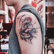 Sagittarius tattoos are an excellent way for people born under the sign to show their pride in the this sagittarius tattoo is a fantastic way to show that you are a strong woman who also takes pride in all the sagittarius symbol, or simply an arrow, is another prevalent image used to identify with the. Sagittarius Tattoos Flowertattooideas Com