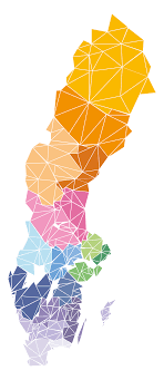 Detaljerad karta över sverige med kartor över städer, byar, landsbygd, vägar och motorvägar, tillsammans med beräknade avstånd och körsträcka. Karta For Mitsubishi Motors Till Tour Event I Sverige Illustrator Illustration Karta Sverige