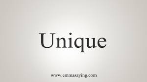 How To Say Unique Youtube
