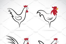Vector Image Of An Chicken Design Vector Images Design Cute Illustration