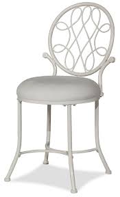 O Malley Matte White Vanity Stool