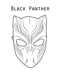 Black Panther Coloring Pages Best Coloring Pages For Kids Black Panther Drawing Black Panther Face Avengers Coloring