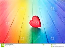 Rainbow Love Heart Background Stock Image - Image of green, easter ...