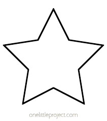 I've made stars in.5″ increments from 1 inch to 8 inches, then there are is also a special 10 inch star template and an extra large 12 inch star template. Star Template Free Printable Star Outlines One Little Project