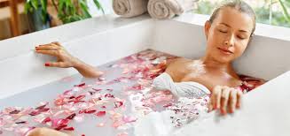 Today, the use of bath oils has been refined to a science and it is well known that when oil is mixed with water, it has an ability to penetrate deep into aside from rejuvenating skin tissue, many claims have been made about the benefits of bath oils. 8 Things You Can Add To Your Bath To Rejuvenate Your Skin
