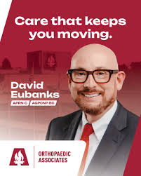 When it comes to orthopaedic health, every step matters. David Eubanks,  APRN-C, helps patients shine bright with comprehensive bone and joint care.  https://bit.ly/4oXMEDF