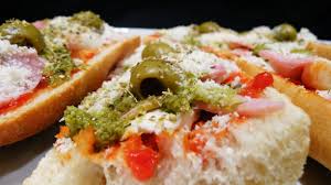 Bruschetta Facon Pizza Alimentation Pesto Vert Cuisine