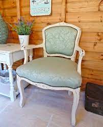 It can be described as a rococo blue, as nothing says french and swedish interiors quite like this colour. Beautiful Bedroom Chair In Duck Egg Blue Upholstery Painted With Annie Sloan Old Ochre For The C Shabby Chic Furniture Shabby Chic Decor Shabby Chic Bedrooms