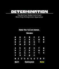 A child falls into an … Determination Better Undertale Font On Inspirationde