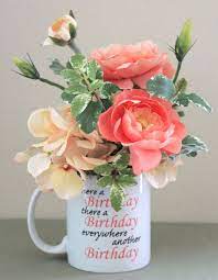 Small Birthday Centerpiece Happy Birthday Gift Gift For The Boss Flower Arrangement Birthday Flowers Arrangements Happy Birthday Gifts Happy Birthday Flower