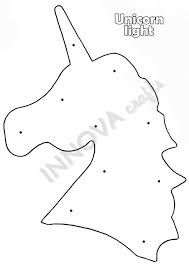 Unicorn Lights Template Molde Luminaria De Unicornio Com Luzes Pisca Pisca Unicorn Crafts Unicorn Unicorn Themed Birthday