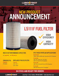 Luberfiner You Asked We Delivered New L5111f Fuel Filter