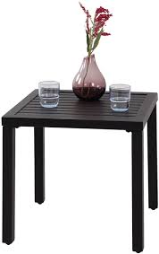 Find the perfect outdoor side table at big lots. Amazon Com Phi Villa Indoor Outdoor Small Metal Square Side End Table Patio Coffee Bistro Table Black Kitchen Dining