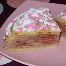 Gateau De Crepes Fleur D Oranger Et Fraises Recette Gateau Gateau Gateau Crepe